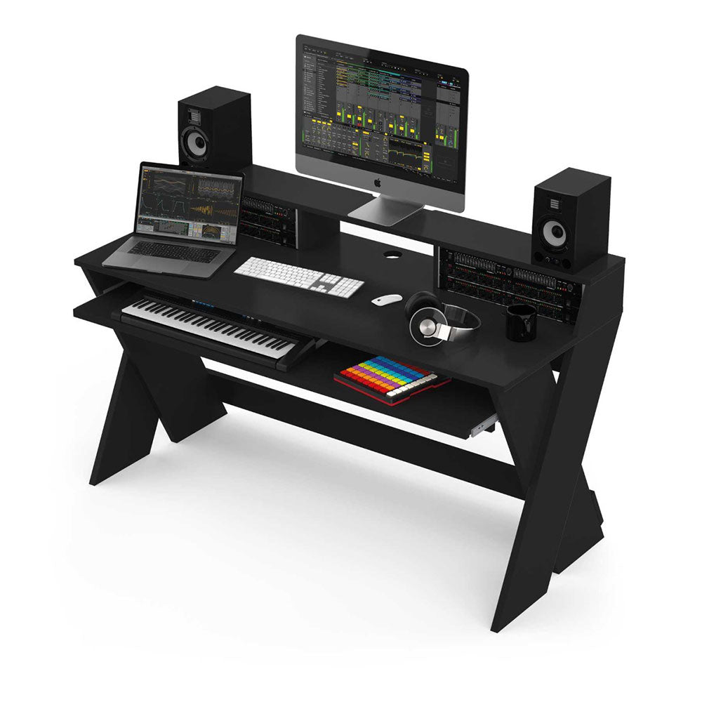 Glorious Sound Desk Pro - Production or Editing Studio Desk (Black)