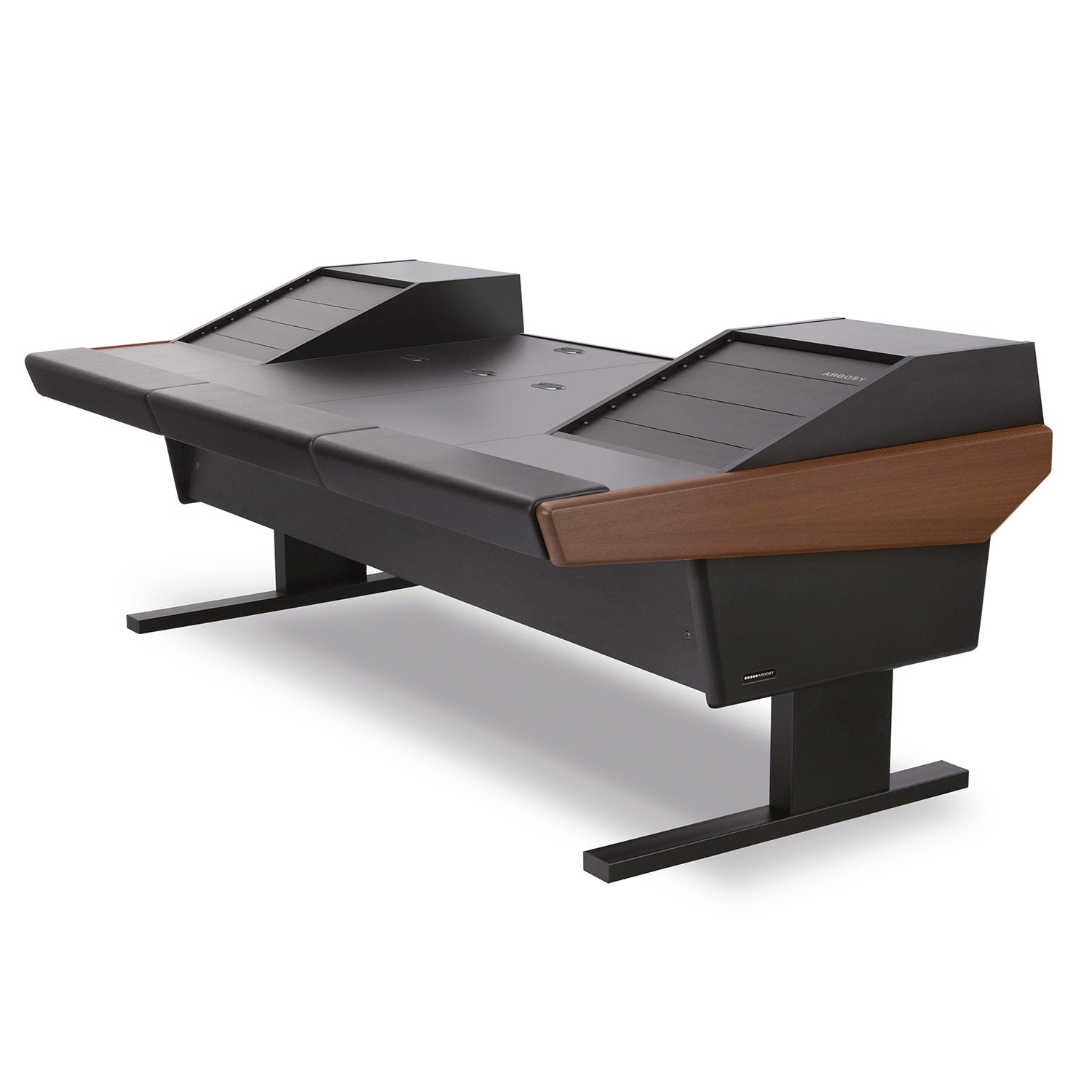Argosy 90-90V2R-VR1003-B-M Universal 90V Series W/ 46" Desk Inserts, 2)Vr1003 Racks & Mahogany End Panels