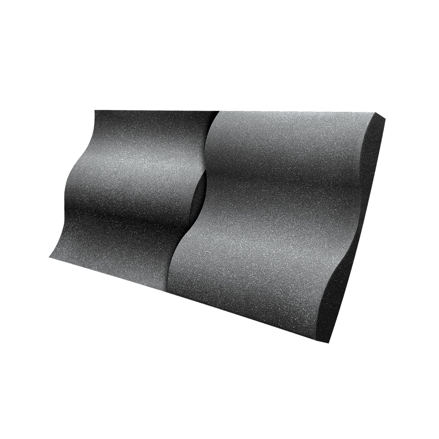 Auralex StudioFoam Wave - 2x2 Foot Studiofoam Absorption Panel (Charcoal / Box of 16)
