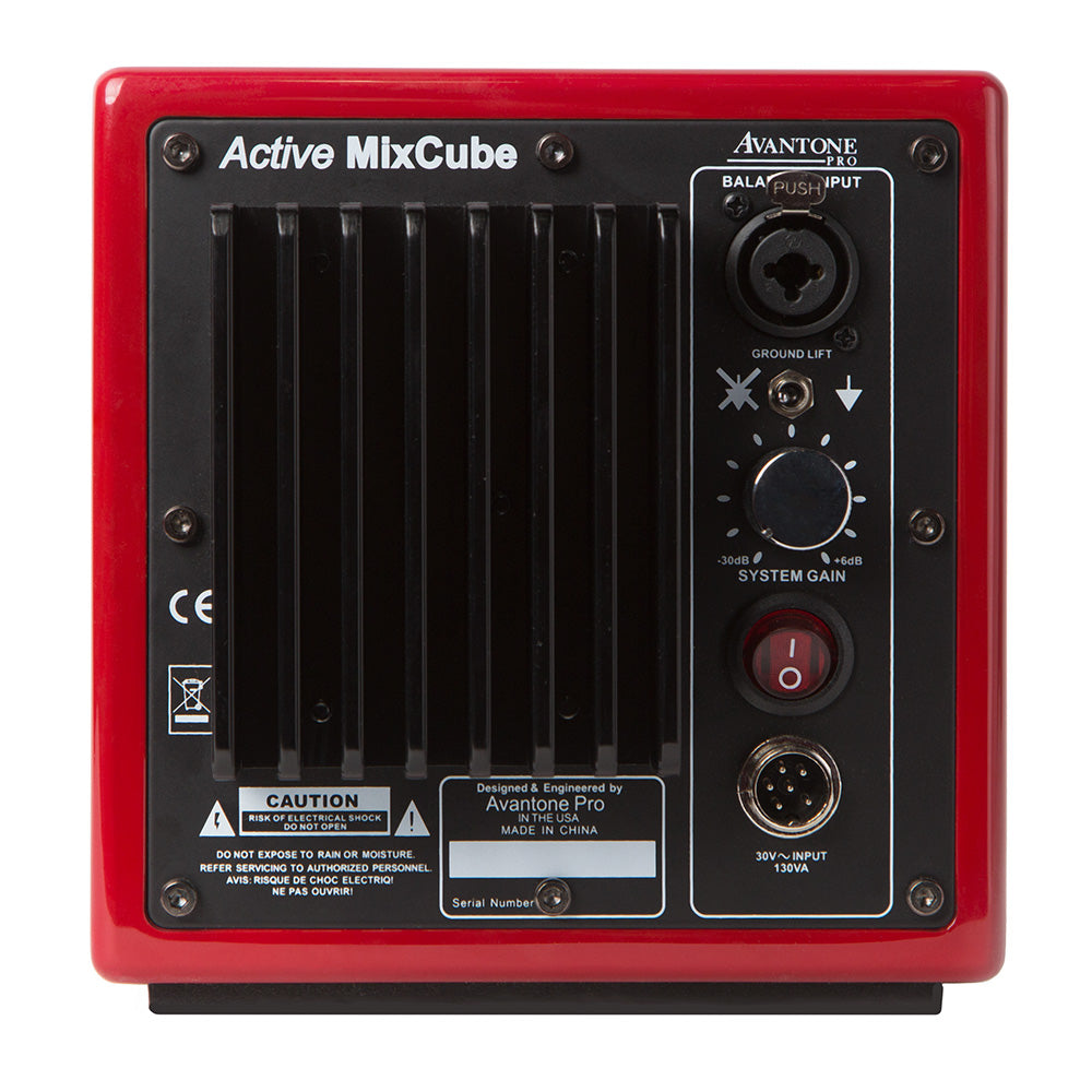 Avantone MixCube 10th Anniversary Full-Range Mini Reference Monitor (Red / Active) - Single