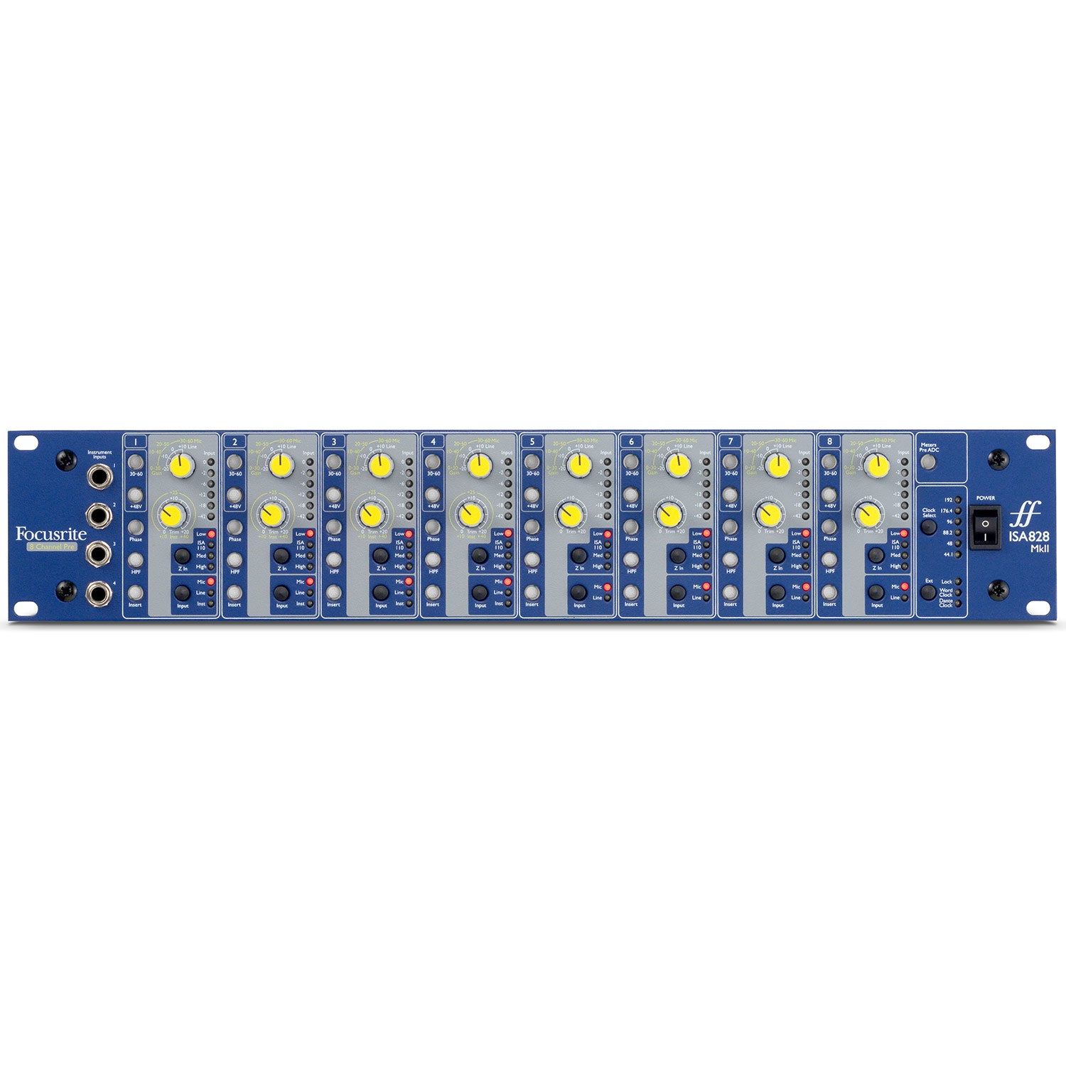 Focusrite ISA 828 MkII - Eight-Channel ISA Mic Preamp Featuring Lundahl Input Transformers