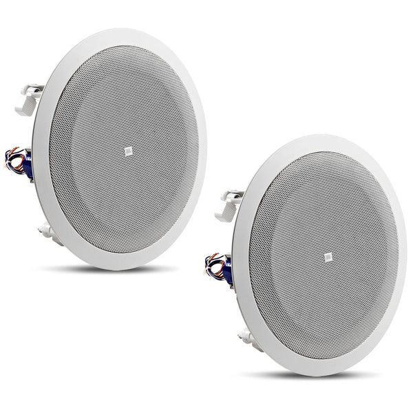 JBL 8128 8 Inch In-Ceiling Speaker with Dual Cone 70V/100V Taps (4 Pack)