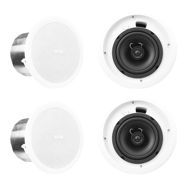 QSC AC-C6T 6-Inch Full-Range Ceiling Loudspeaker (White/Pair)